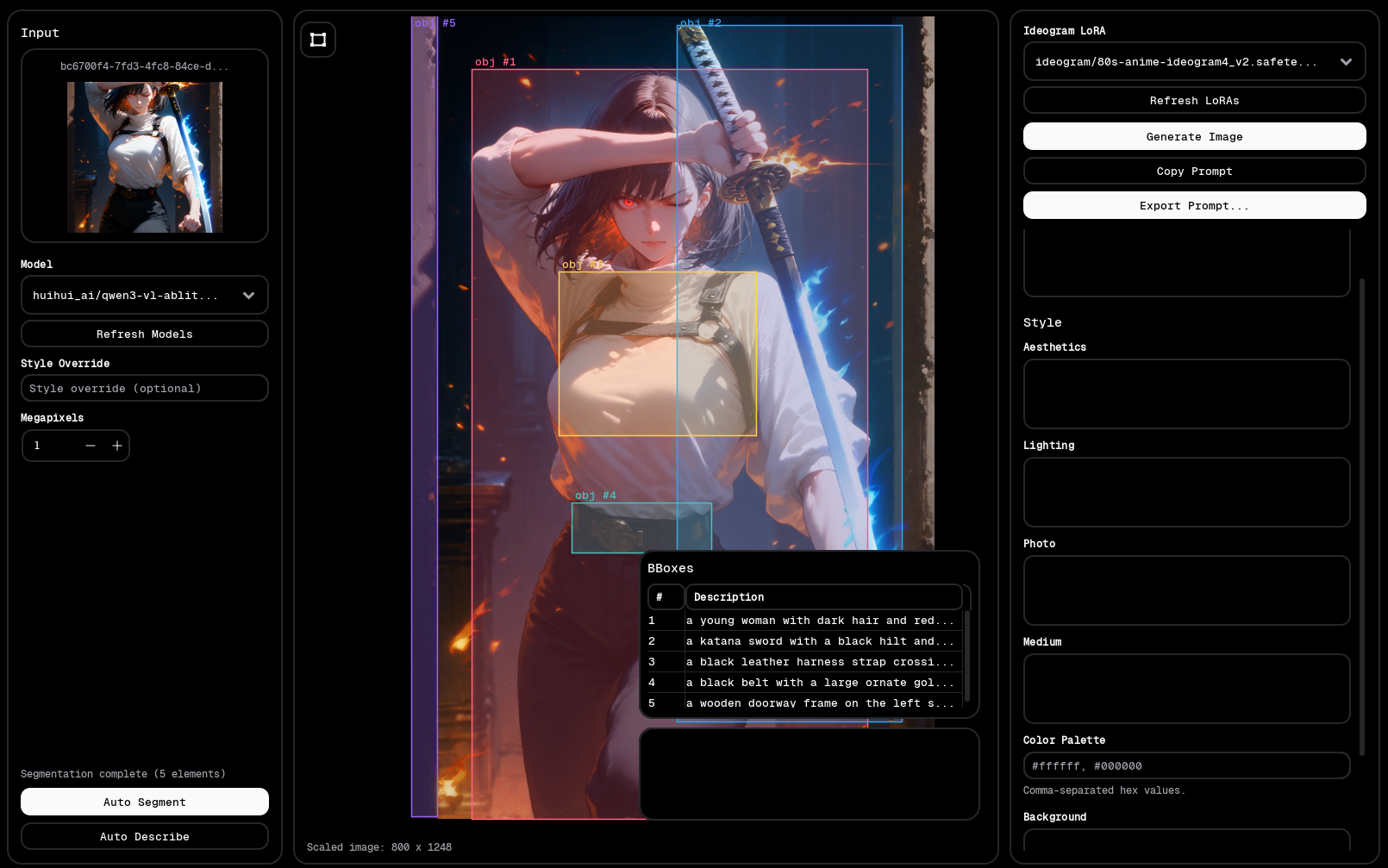Deo image-to-prompt tool screenshot 1
